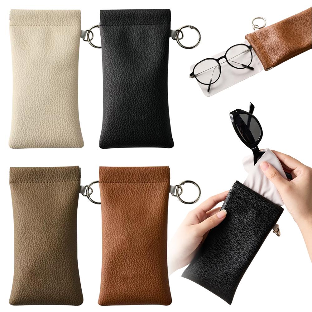 Travel Accessories Pouch For Men - Sunglasses Pouch With Keyring Portable Soft