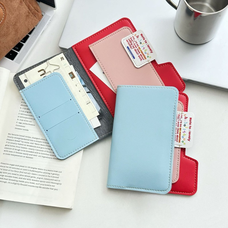 Travel Accessories Pouch For Men - Ins Color Block Passport Holder Multi-Function