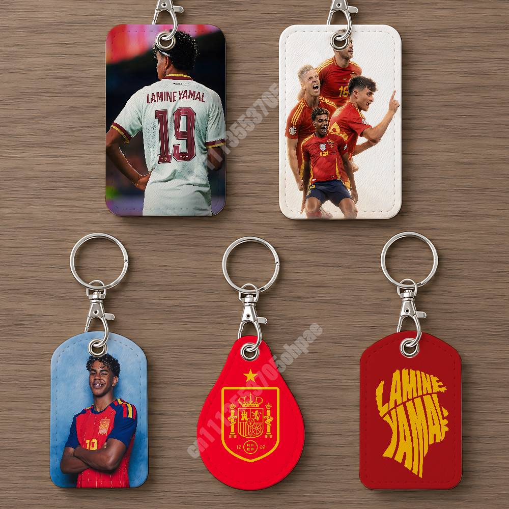 Luggage Tag Leather - Spain Football L-Lamine 19 Y-Yamal Leather