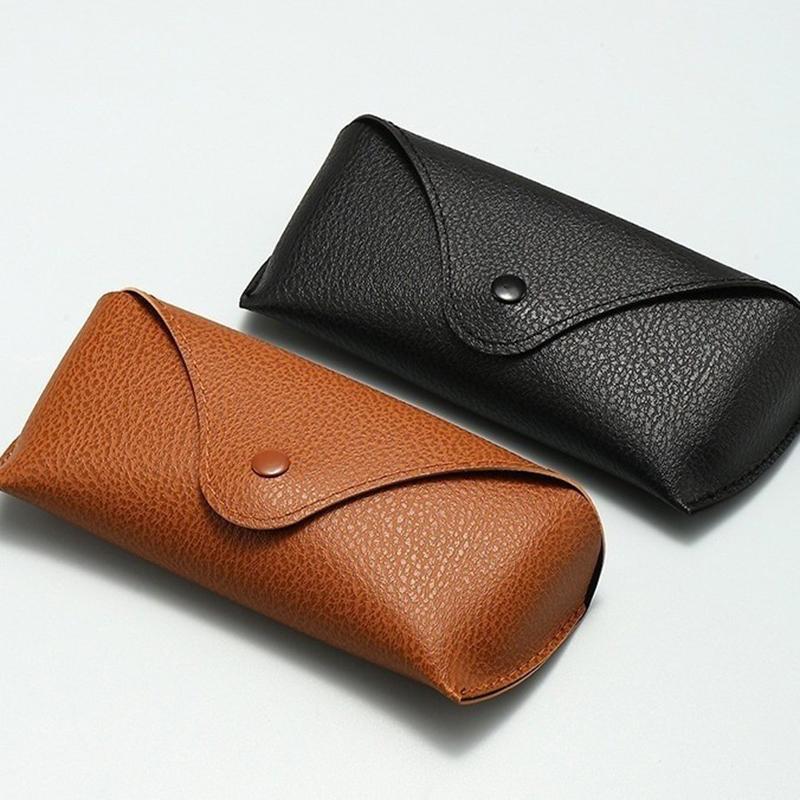 Travel Accessories Pouch For Men - PU Leather Sunglasses Case Compact and