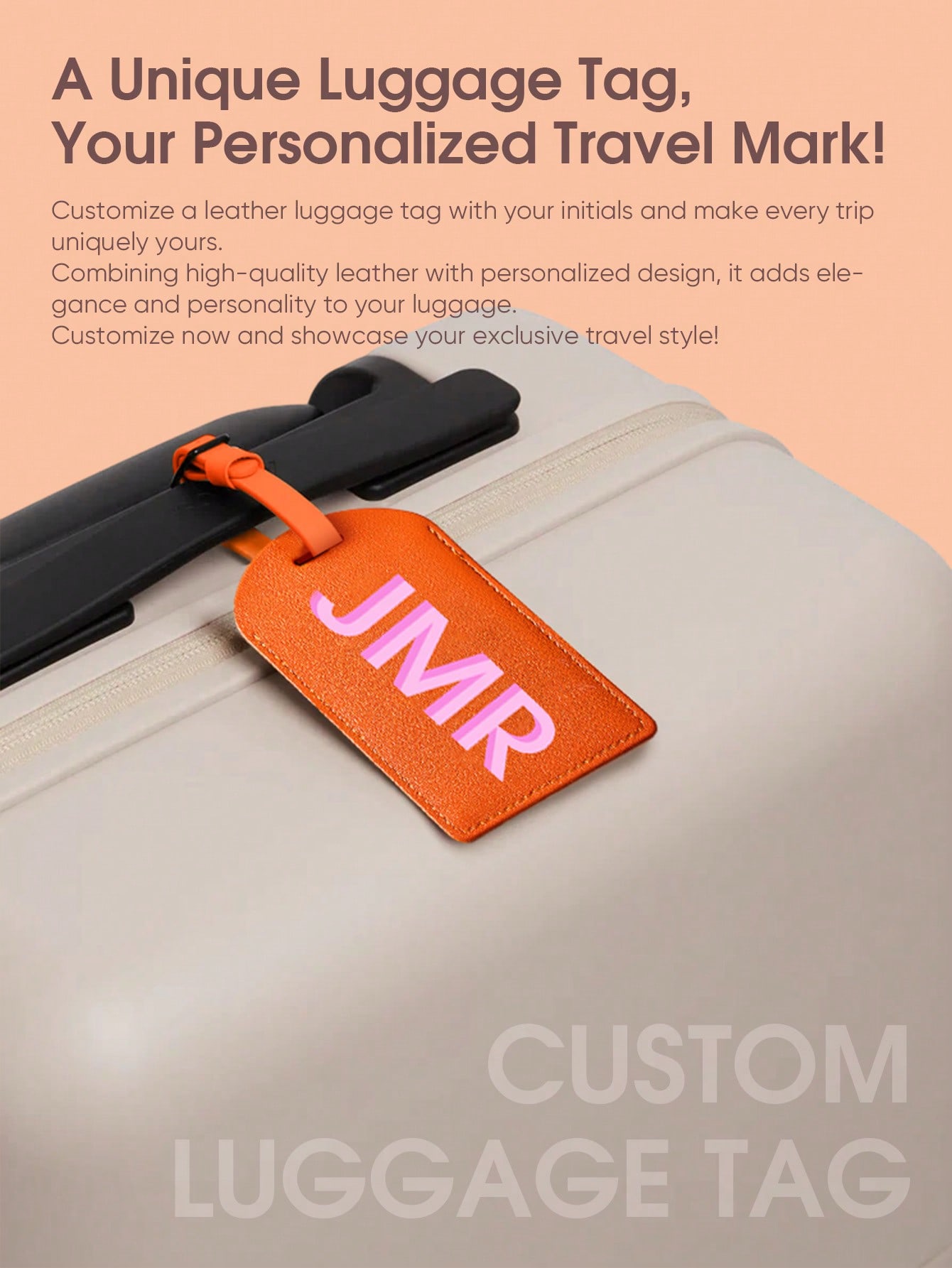 Personalized Initial Luggage T - Luggage Tag Leather review and price