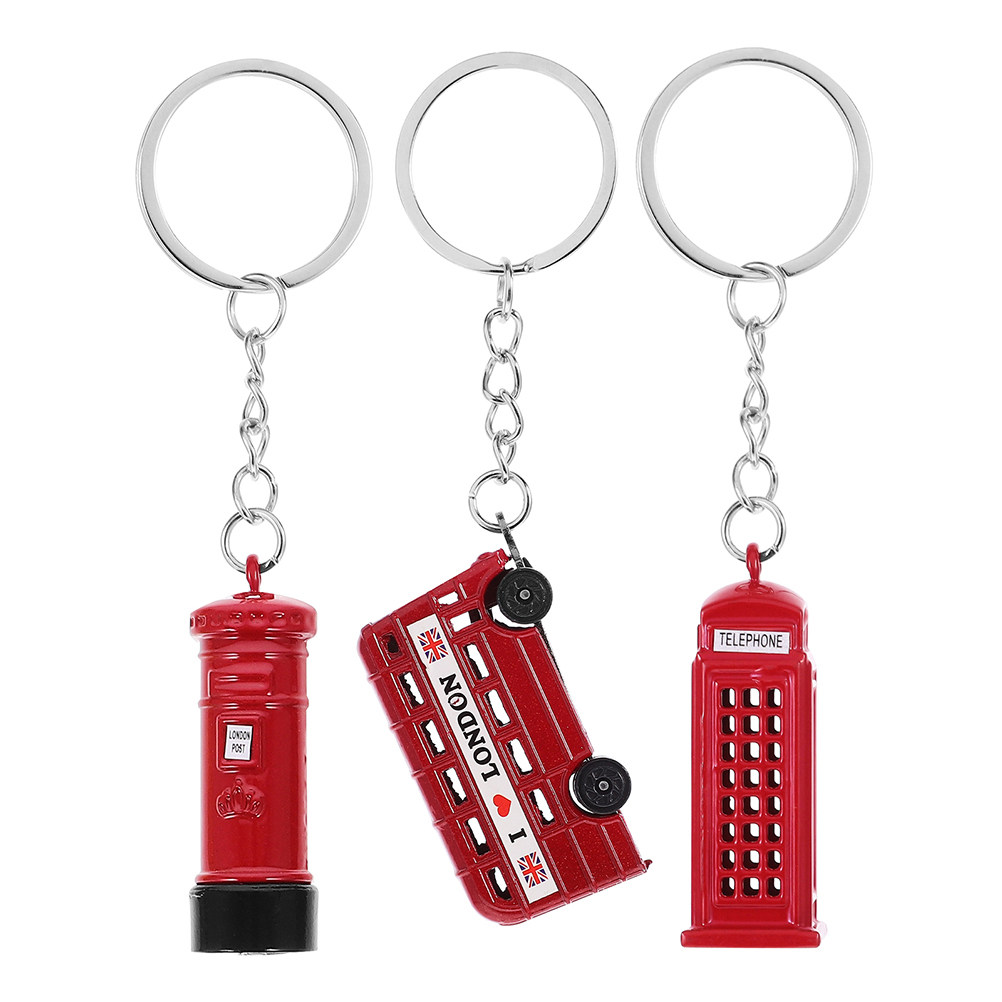 3Pcs London Keychain Set Briti - Travel Accessories London review and price