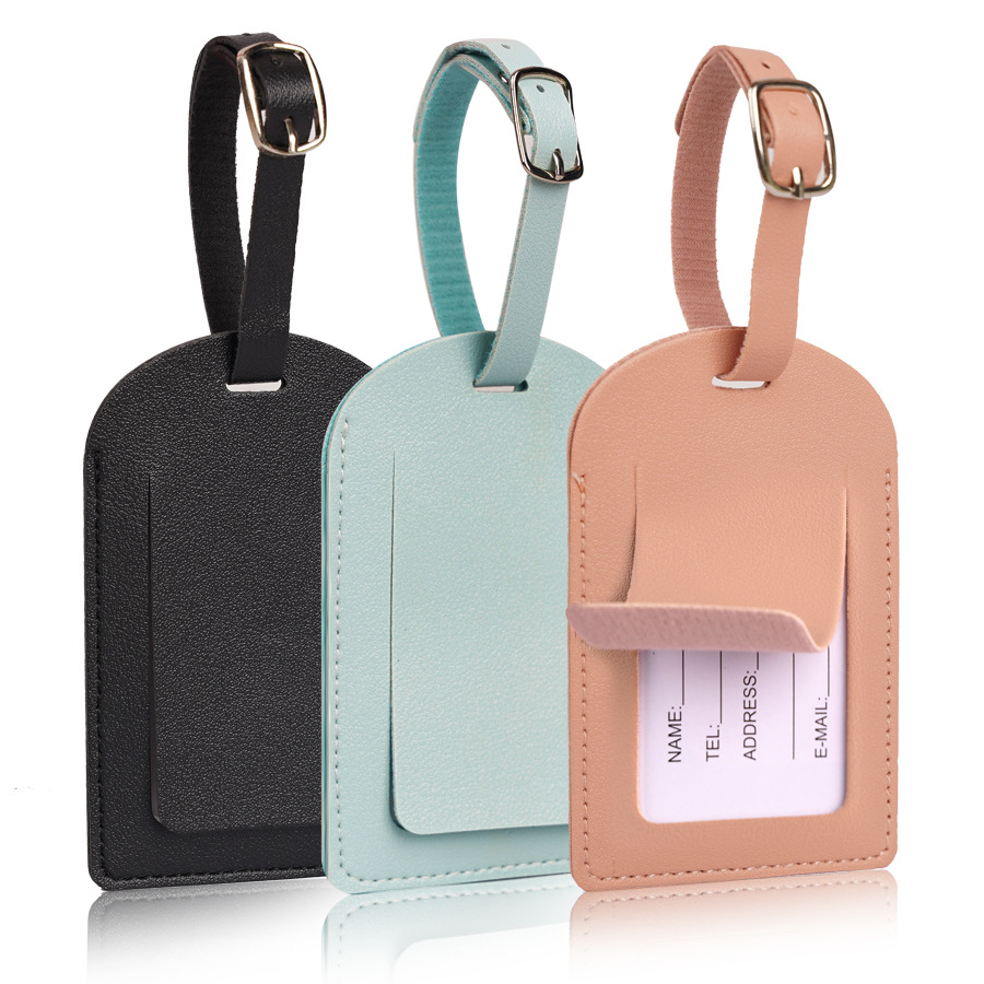 Women Men Luggage Tags PU Leat - Luggage Tag Leather review and price
