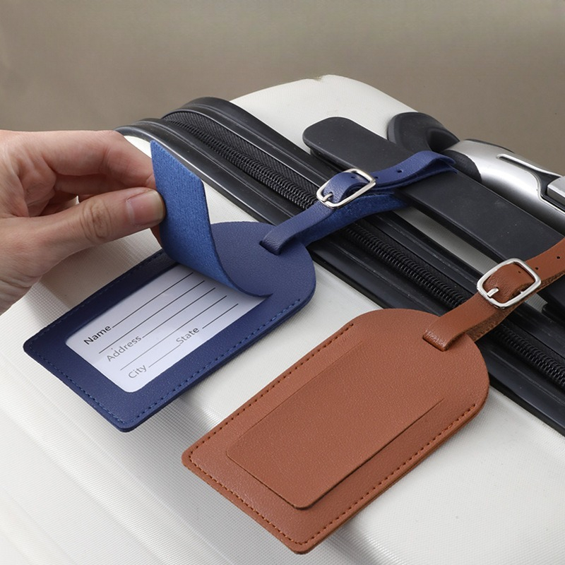 Women Men Luggage Tags PU Leat - Luggage Tag Leather review and price