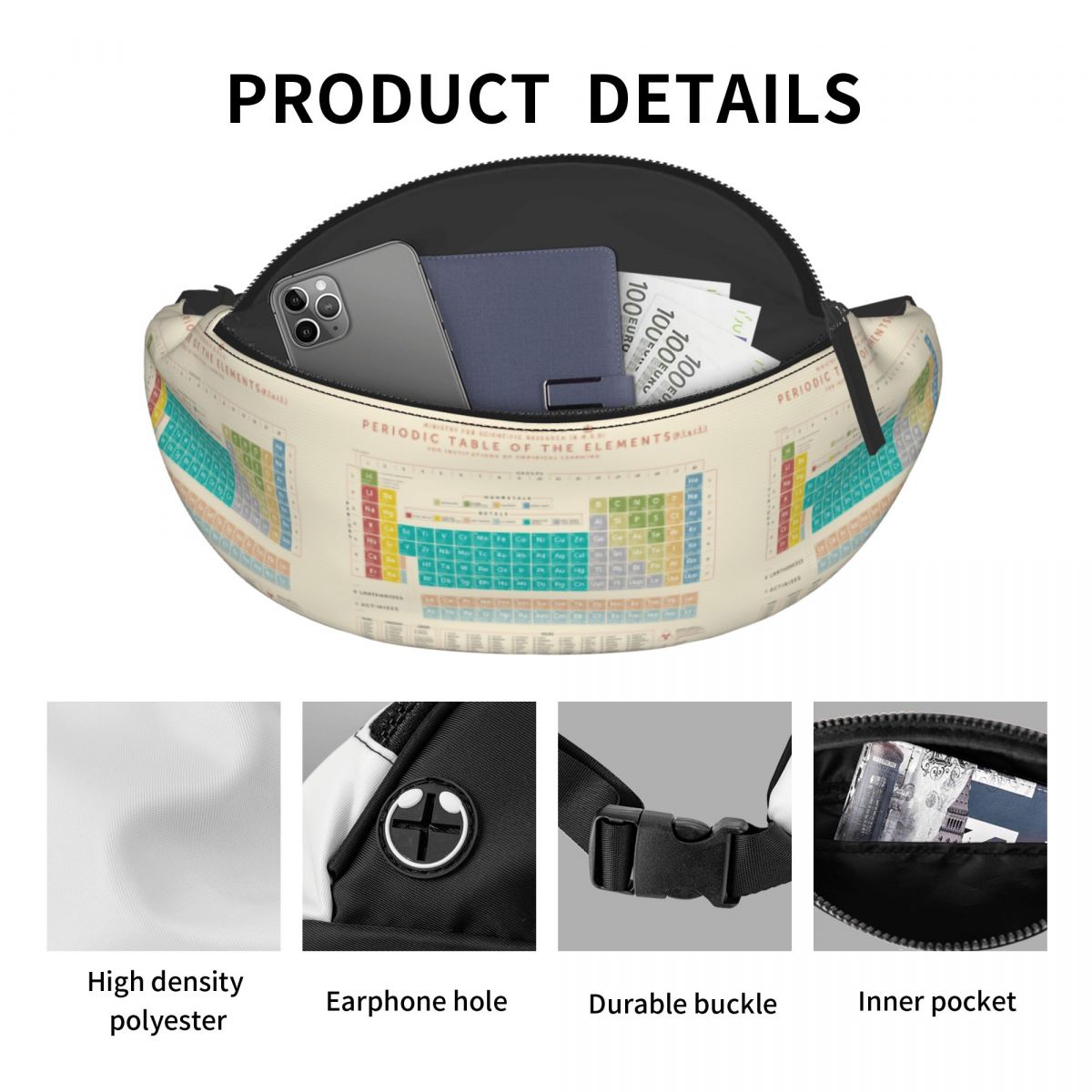 Cool Elements Periodic Table F - Travel Accessories Pouch For Men review and price
