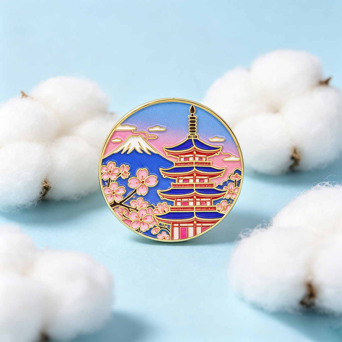 Japanese Cherry Blossom Enamel - Travel Accessories In Japan review and price