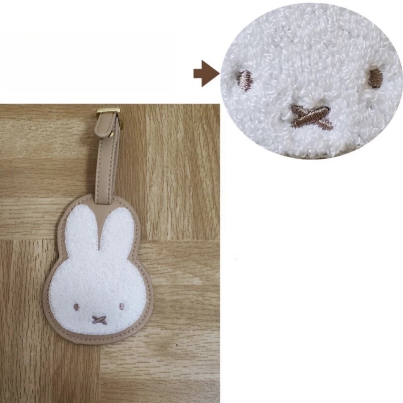 Hot Cartoon Miffy Series Leath - Luggage Tag Leather review and price