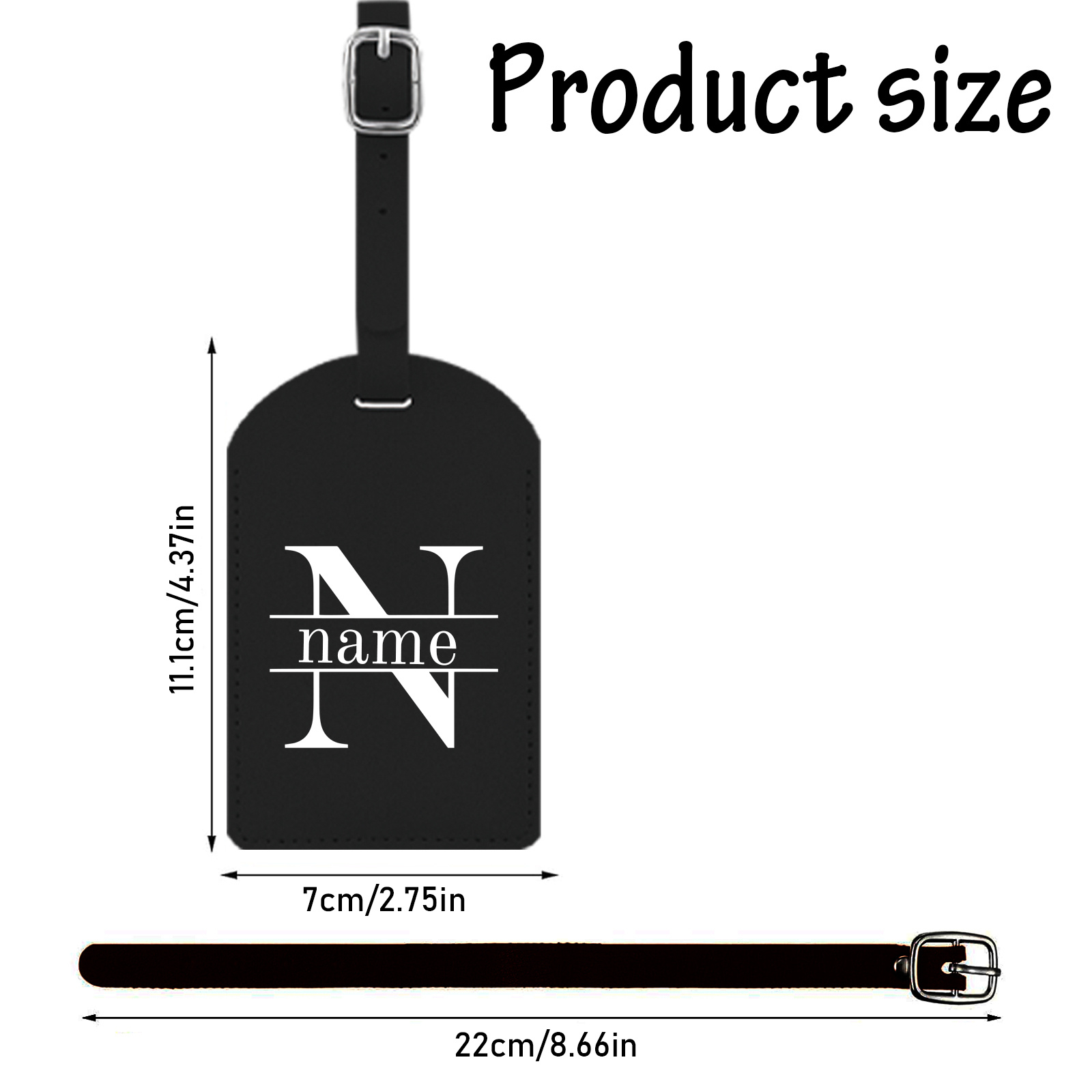 1pc,Personalize Luggage Tags,L - Luggage Tag Leather review and price