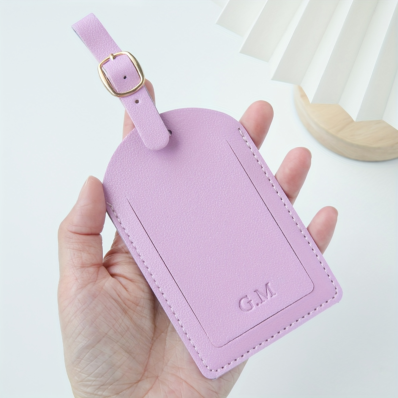 1PC Custom Initials Luggage Ta - Luggage Tag Leather review and price