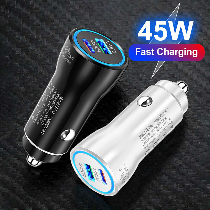 Dual Port 45W USB C Car Charge - Travel Adapter Universal review and price