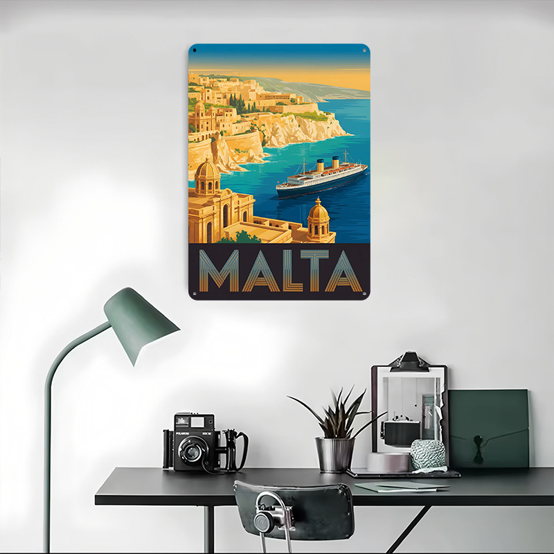 Malta Travel Metal Poster Cust - Travel Accessories Malta review and price