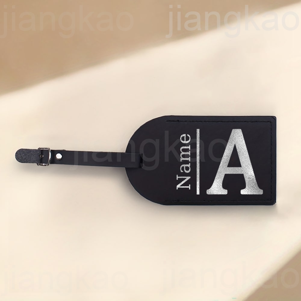 Personalized Letter with Name  - Luggage Tag Leather review and price
