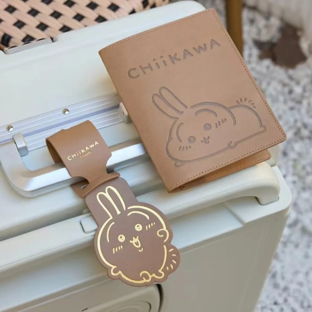Kawaii Leather Luggage Tag Gol - Travel Accessories In Japan review and price