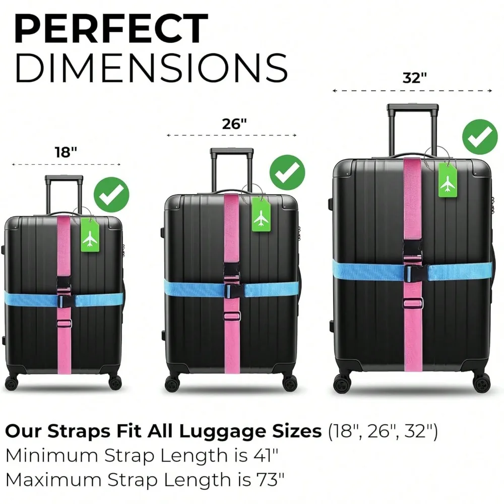 Luggage Strap Set with Luggage - Travel Accessories List review and price