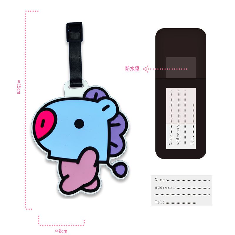 BT21 cartoon cute keychain Kaw - Travel Accessories List review and price