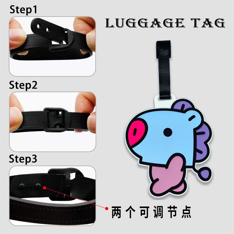 BT21 cartoon cute keychain Kaw - Travel Accessories List review and price