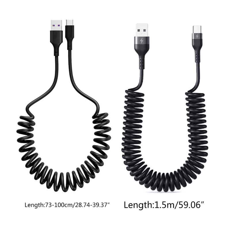 Curly USB A to USB C Fast Cord - Travel Accessories Inc review and price