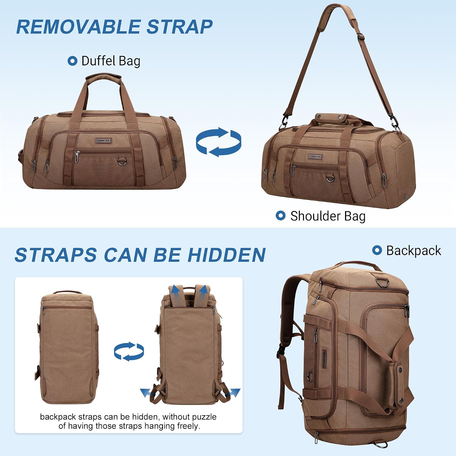 Canvas Duffle Bag for Men 3 in - Shoe Bag Travel review and price