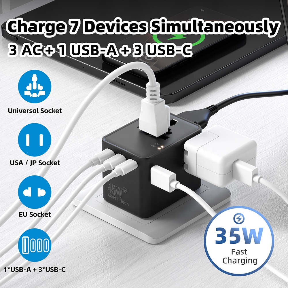 Custom Logo Multi-Nation Use G - Travel Adapter Universal review and price
