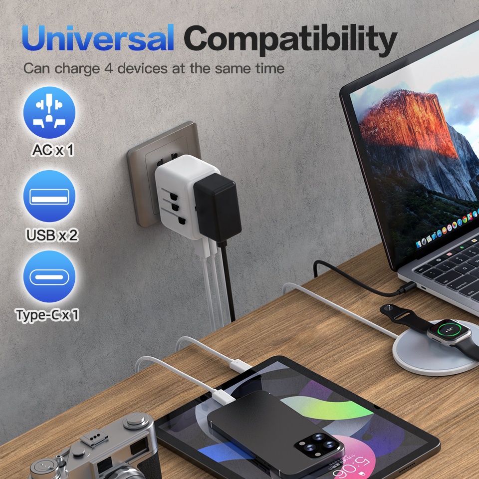 Type C GaN 20W Chargeur Multi  - Travel Adapter Universal review and price