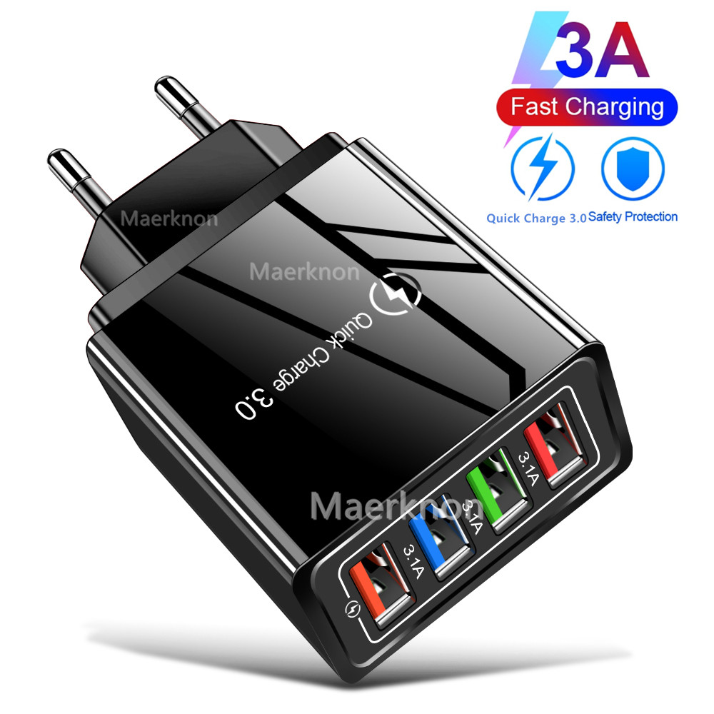 4 USB Fast Charging Head EU/US - Travel Accessories Inc review and price