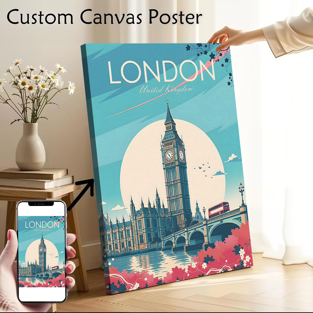 London Travel Canvas Poster Wa - Travel Accessories London review and price