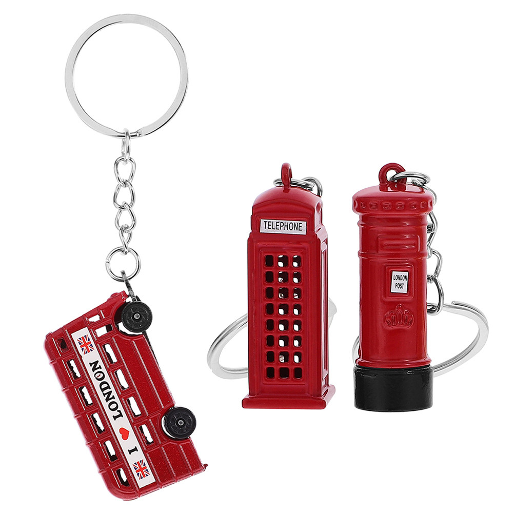 3Pcs London Souvenir Keychains - Travel Accessories London review and price