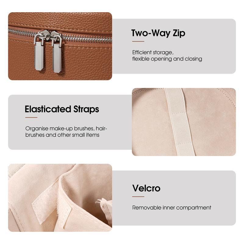 Large Capacity PU Leather Make - Travel Accessories Toiletry Bag review and price
