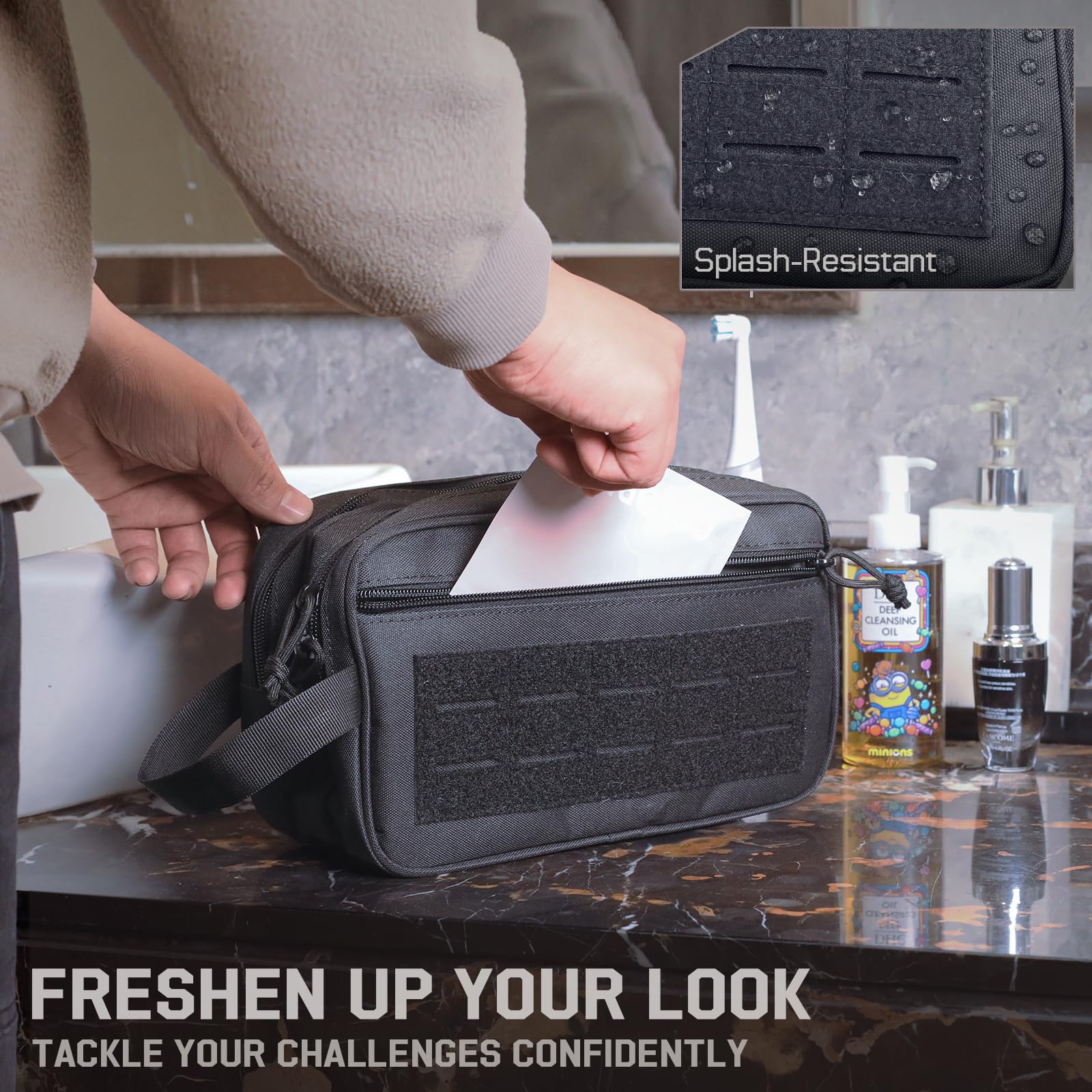 Tactical Toiletry Bag for Men, - Travel Accessories Pouch For Men review and price